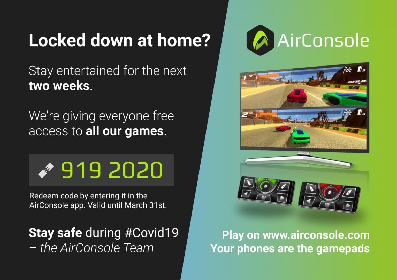Try Airconsole Games from your phone for free Alpana Ventures
